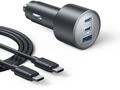Anker 167,5W max. Zigarettenanz&uuml;nder USB C, 3 Port kompaktes Typ-C Auto Ladeger&auml;t,
