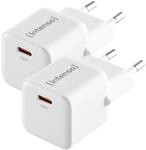 Intenso Power Adapter W30C GaN Doppelpack &ndash; 2&times; 30 W USB-C mit PD & PPS und QC,