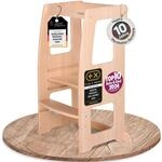 babybay Lernturm Littlefoot, maximale Kippsicherheit durch massives Buchenholz,