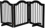PawHut Absperrgitter Hund 3-teilig, 154,5 x 61 cm Faltbar Hundegitter mit T&uuml;r,