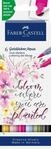 Faber-Castell 164524 - Goldfaber Aqua Dual Marker, Lettering, mit Pinselspitze und