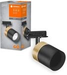 LEDVANCE TRACKLIGHT Schienensystem-Leuchtenkopf, gold/schwarz, mit GU10-Sockel, kann