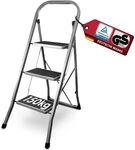 siwitec Klapptritt Trittleiter mit Holm Stahl 3 Stufen 150 kg anthrazit |...