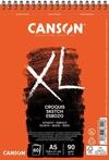 CANSON XL Croquis Spiralblock C200787220: DIN A5-60 Blatt - 90 g/m&sup2; - Skizzenblock