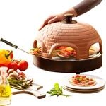 Emerio Pizzaofen PIZZARETTE das Original handgemachte Terracotta Tonhaube mit