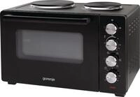Gorenje OM30GBX Minibackofen mit zwei Kochfelder schwarz
