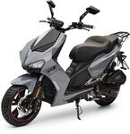 Burnout BAD S Motorroller 50 ccm Grau, 25 km/h, Euro 5, EFI Einspritzung, Voll-LED,
