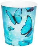 Idena 11544 - Papierkorb Kinder, Schmetterlings Motiv, 9 Liter Fassungsverm&ouml;gen, aus