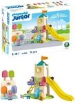 PLAYMOBIL JUNIOR | Erlebnisturm mit Eisstand | nachhaltiges Spielzeug aus
