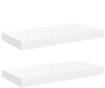vidaXL 2X Wandregal Schwebend H&auml;ngeregal Wandboard B&uuml;cherregal Schweberegal
