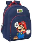 Safta SUPER MARIO WORLD Schulrucksack, anpassbar an Kinderwagen, Rucksack, ideal f&uuml;r