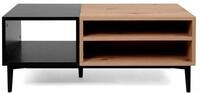 DEINE TANTE EMMA 003055 NOLA 55A Artisan Eiche/Schwarz Couchtisch...