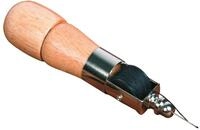 Wenko 8317100 N&auml;hahle - inklusiv 2 Ersatzspulen, Holz/chrom, &oslash; 3.5 x 16.5 cm
