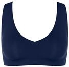 Sloggi Damen BH Zero Feel 2.0 Bralette, ohne B&uuml;gel, mit Polsterung, Pull-On, L, Navy