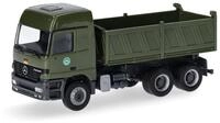 Herpa LKW Modell Mercedes-Benz Actros L 96 Baukipper Bundeswehr/Auslandseinsatz,