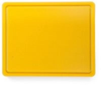 HENDI Haccp Schneidbretter f&uuml;r Gefl&uuml;gel, GN 1/2, High Density Polyethylene, Yellow,