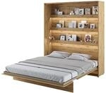 MEBLINI Schrankbett Bed Concept - Wandbett mit Lattenrost - Klappbett mit Schrank -