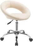 Duhome Drehstuhl mit Rollen, Rollhocker Kunstleder Drehhocker Schminktisch Hocker mit