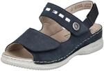 Rieker Damen Sandalen V7473-14 blau Gr. 38