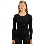 Odlo Unterhemd f&uuml;r Damen Langarm Active F-Dry Light | Schwarz | Gr&ouml;&szlig;e XXL 