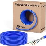 HB-DIGITAL 25m CAT 8 Netzwerkkabel LAN Kabel Verlegekabel Ethernet Installationskabel