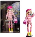 Monster High Wednesday Puppe und Accessoires, Enid Sinclair Sammelfigur in pink mit