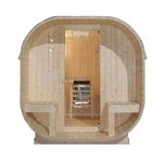 Home Deluxe - Outdoor Sauna Cube Deluxe - L - Ma&szlig;e: ca. 220 cm x 185 cm x 194...