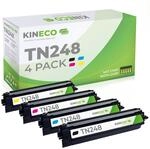 Kineco TN248 Toner 4er Pack kompatibel f&uuml;r Brother f&uuml;r DCP-L3560CDW...