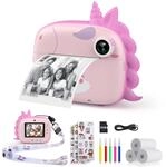 HiMont Kinderkamera Sofortbildkamera, Digitalkamera f&uuml;r Kinder mit Druckpapier & 32G