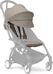 Stokke YOYO 6+ Farbpaket, Taupe - Nur Textilien: Sitzpolster, ausziehbares Verdeck &