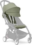 Stokke YOYO 6+ Farbpaket, Olive - Nur Textilien: Sitzpolster, ausziehbares Verdeck &