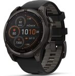 Garmin Fenix 8-47 mm, AMOLED, Saphir, Carbongrau, DLC Titan mit...