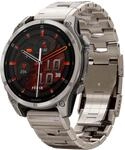 Garmin Fenix 8&ndash;47 mm, AMOLED, Saphir, blankes Titan, Graphit ohne Titanband Plus