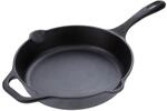 VICTORIA Bratpfanne Gusseisenpfanne Eingebrannte, Induction 25cm Geeignet f&uuml;r Feuer,