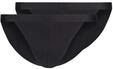 Skiny Herren Tanga Cotton Rib G-String, Schwarz (080693), M (2er Pack)