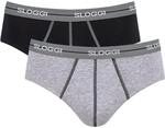 Sloggi Herren Unterhose Men Start Midi C Box, 2-Pack, 4, Grey Combination