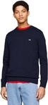 Tommy Jeans Herren Pullover Rundhalsausschnitt, Blau (Dark Night Navy), S