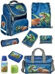Familando - Schulranzen Set CLOU - 9-teilig mit Sporttasche - Dinosaurier -