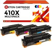 4 Original Reton Toner mit 25% mehr Inhalt kompatibel f&uuml;r HP 410X CF410X CF411X