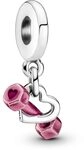 PANDORA Hantel & Herz Charm-Anh&auml;nger aus Sterling-Silber Moments Collection