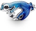 PANDORA Metallic-Blaues Gecko Charm 792701C01 Anh&auml;nger