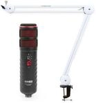 Rode X XDM-100 USB-Sprechermikrofon + keepdrum MS138 Gelenkarm-Stativ Weiss