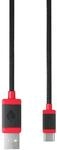 CHERRY USB CABLE 1.5, Geflochtenes USB-C auf USB-A Kabel, Schwarz
