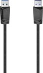 Hama USB-Kabel USB 3.2 Gen1 (USB 3.0 / USB 3.1 Gen1) USB-A Stecker 1.50m Schwarz