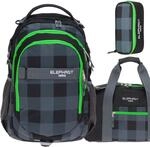 Elephant 3 Teile Set Schulrucksack Hero Signature Rucksack + Sporttasche + M&auml;ppchen