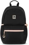 AUDETIC Schulrucksack M&auml;dchen und Jungen Teenager Schwarz Rosa - Flex - Rucksack