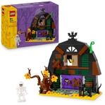 LEGO Halloween Scheune - Kinder Spielzeug mit Skelett Minifigur - Bauset mit