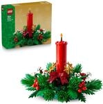 LEGO Weihnachtsgesteck - DIY Tischdeko und Kerzenst&auml;nder mit Beeren, Sternen, Laub -