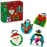 LEGO Verschiedene Christbaumanh&auml;nger - 4 Tannenbaum Dekorationen inkl.