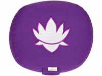 Yogabox Meditationskissen/Yogakissen Lotus oval, lila